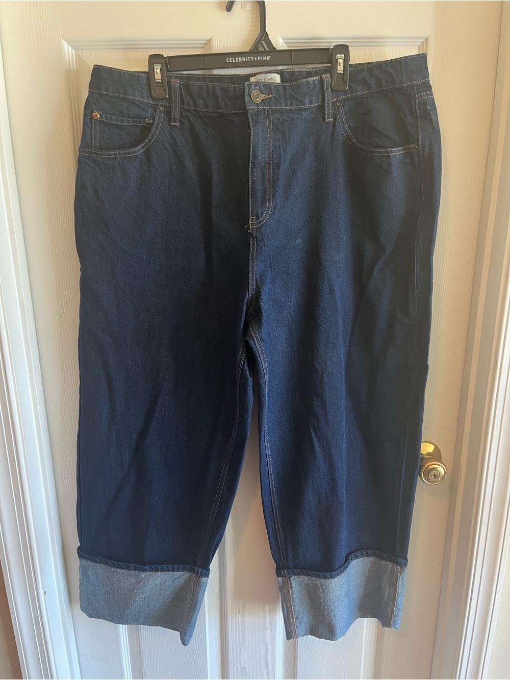 EUC kate spade by Target Dark Wash Cuffed Jean size 17